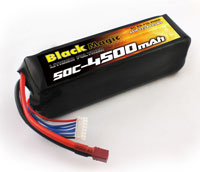 Black Magic 6S LiPo Battery 22.2V 4500mAh 50C Deans Plug