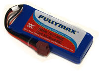 Fullymax LiPo Battery 2S 7.4V 1600mAh 30C T-Plug (нажмите для увеличения)