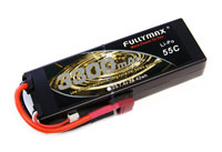 Fullymax LiPo Battery 2S 7.4V 3300mAh 55C Hard Case T-Plug (нажмите для увеличения)
