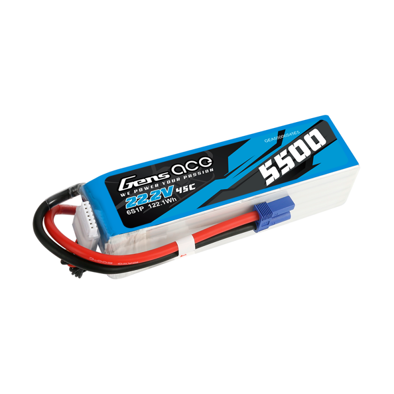 GensAce LiPo Battery 6S1P 22.2V 5500mAh 45C (  )