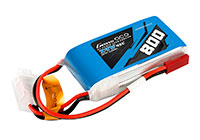 GensAce LiPo Battery 2s1p 7.4V 800mAh 45C JST-BEC (  )