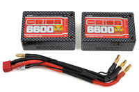 Team Orion Carbon Pro V-Max LiPo 7.6V 6600mAh 110C Saddle Battery Deans Plug (  )