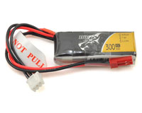 GensAce Tattu 2S LiPo 7.4V 300mAh Battery 45C JST (  )