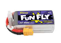 GensAce Tattu FunFly 3S1P LiPo 11.1V 1550mAh Battery 100C XT60 (  )