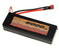 VBPower LiPo Battery 2S 7.4V 6000mAh 30C Hard Case T-Plug (  )