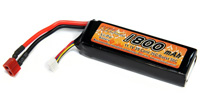 VBPower Battery LiPo 11.1V 1800mAh 25C T-Plug (  )