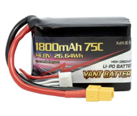 Vant LiPo Battery 4S1P 14.8V 1800mAh 75C XT60 (  )
