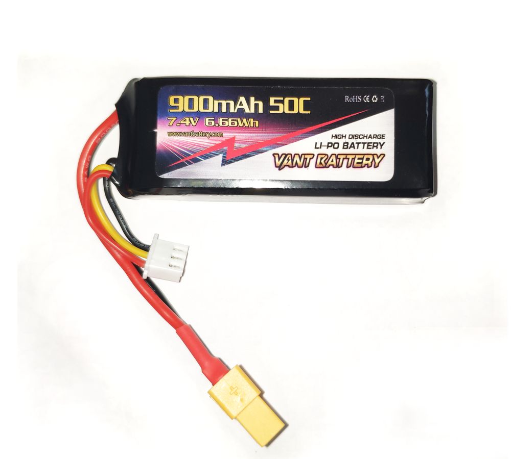 Vant LiPo Battery 2S1P 7.4V 900mAh 50C XT60 (  )