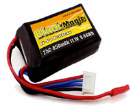 Black Magic 3S LiPo Battery 11.1V 850mAh 25C JST-BEC (нажмите для увеличения)