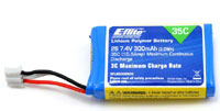 E-Flite LiPo Battery 2S 7.4V 300mAh 35C Blade 130X