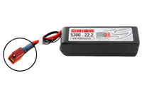 Team Orion LiPo Battery 22.2V 5300mAh 50C SoftCase Deans with LED Charge Status (  )