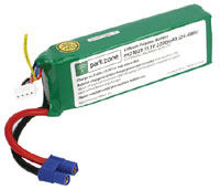 ParkZone 3S LiPo Battery 11.1V 2200mAh 25C with EC3 Connector (  )