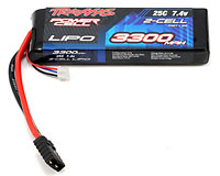 Traxxas Power Cell 2S LiPo Battery 7.4V 3300mAh 25C with Traxxas Connector