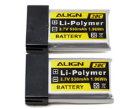 Align M424 LiPo Battery 3.7V 530mAh 20C 2pcs