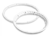 Heavy Duty Wheel Bead Lock Rings White 2pcs (  )