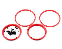 Heavy Duty Wheel Bead Lock Rings Red 2pcs