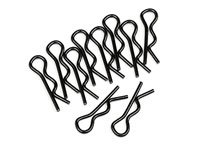 Body Clip Black 10pcs