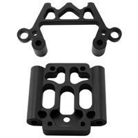 Aluminium Front Bulkhead Black (  )