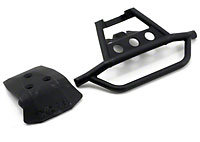 Front Bumper/Skidplate Set Black Stampede 4x4 (  )