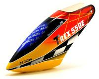 Painted Canopy Orange/Yellow T-Rex 550E