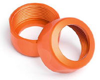 Shock Cap 20x12mm Orange 2pcs