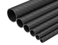 3K Twill Matte Carbon Fiber Tube 25x23x1000mm 1pcs (  )