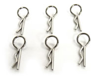 Iron Track Body Clips Small 1/16-1/18 6pcs