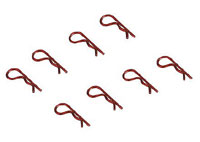 Dynamite Anodized Body Clips Red 8pcs (  )