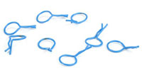 Dynamite Bent Body Clips Blue 8pcs (  )