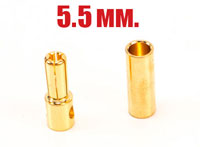 Banana Plug Gold Connector 5.5mm (  )