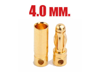 Banana Plug Gold Connector 4.0mm 15mm Male+Female (  )