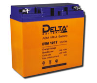 Delta DTM1217 AGM VRLA Battery 12V 17Ah (нажмите для увеличения)