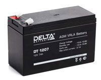 Delta DT1207 AGM VRLA Battery 12V 7Ah (нажмите для увеличения)