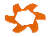 Brake Disk Fin Plate Orange Baja