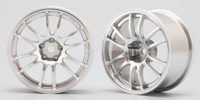 Yokomo Enkei Racing GTC 01 Silver 4mm Offset 2pcs (  )