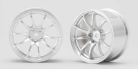 Yokomo Advan Racing RZ Silver 4mm Offset 2pcs (  )