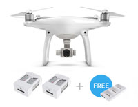 DJI Phantom 4 with 4K Camera RTF with Two Extra Batteries + Hub (  )