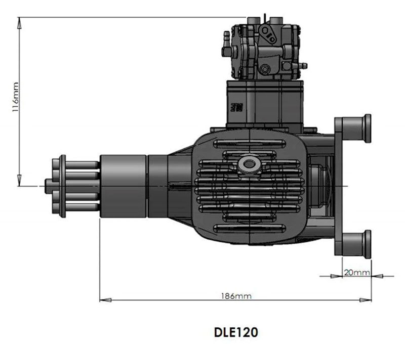 Бензиновый авиамодельный двигатель двухтактный DLE120 Twin Gas Engine 120cc (DLE-120) (нажмите для увеличения) Бензиновый авиамодельный двигатель двухтактный DLE120 Twin Gas Engine 120cc (DLE-120) (нажмите для увеличения)