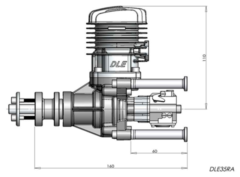 Бензиновый авиамодельный двигатель двухтактный DLE35RA Gasoline Engine 35cc DLEG0435 (DLE-35RA) (нажмите для увеличения) Бензиновый авиамодельный двигатель двухтактный DLE35RA Gasoline Engine 35cc DLEG0435 (DLE-35RA) (нажмите для увеличения)