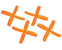 Dalprop Q4040 4x4 Quad Blade Propeller CW+CCW Orange Set (  )