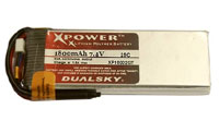 Dualsky 2S1P LiPo 1800mAh 7.4V 25C (  )