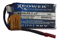 Dualsky 2S1P LiPo 450mAh 7.4V 16C (  )