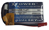 Dualsky 2S1P LiPo 600mAh 7.4V 16C (  )