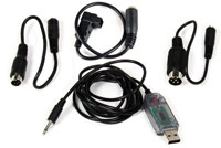 Dynam USB FMS Simulator Cable Set Include Futaba Square Adaptor (нажмите для увеличения)