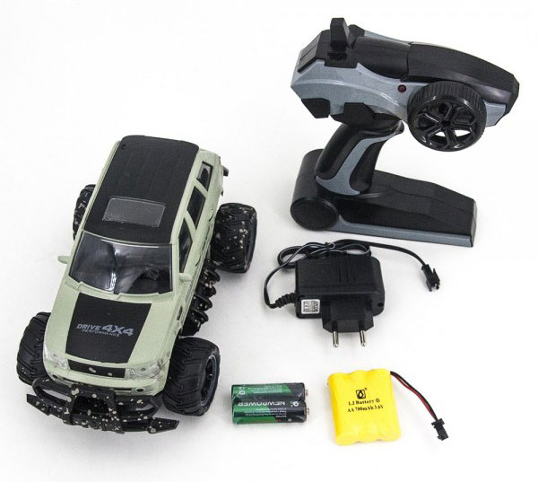 Радиоуправляемый джип Zhencheng MUD Off-Road 4x4 Green 1:18 2.4GHz (333-MUD22B) (нажмите для увеличения) Радиоуправляемый джип Zhencheng MUD Off-Road 4x4 Green 1:18 2.4GHz (333-MUD22B) (нажмите для увеличения)
