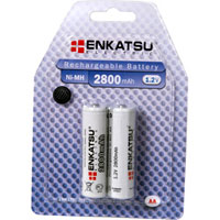 Enkatsu BR-AA2800 1.2V 2800mAh NiMh AA 2pcs