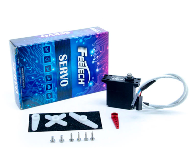 Сервопривод цифровой бесколлекторный FeeTech FB2306BL 12V 6kg Metal Gear Waterproof Digital Micro Brushless Servo with Feedback (FB2306BL) (нажмите для увеличения) Сервопривод цифровой бесколлекторный FeeTech FB2306BL 12V 6kg Metal Gear Waterproof Digital Micro Brushless Servo with Feedback (FB2306BL) (нажмите для увеличения)