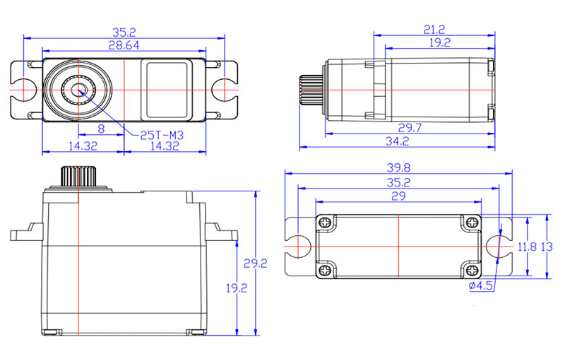 Сервопривод цифровой FeeTech FT1018M HV Metal Gear Mini Digital Servo FT-1018-C001 (FT1018M) (нажмите для увеличения) Сервопривод цифровой FeeTech FT1018M HV Metal Gear Mini Digital Servo FT-1018-C001 (FT1018M) (нажмите для увеличения)
