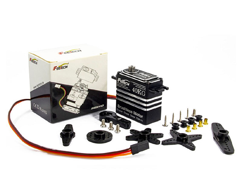 Сервопривод бесколлекторный цифровой FeeTech FT846BL HV 40kg Metal Gear Brushless Digital Servo 180° (FT846BL) (нажмите для увеличения) Сервопривод бесколлекторный цифровой FeeTech FT846BL HV 40kg Metal Gear Brushless Digital Servo 180° (FT846BL) (нажмите для увеличения)