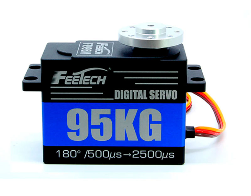 Сервомашинка цифровая FeeTech FT995M HV 95kg Digital Servo 180° (FT995M) (нажмите для увеличения) Сервомашинка цифровая FeeTech FT995M HV 95kg Digital Servo 180° (FT995M) (нажмите для увеличения)